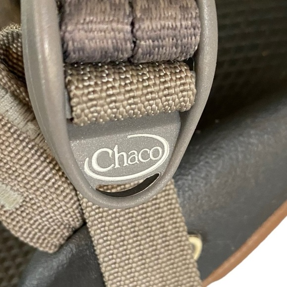 CHACO - SIZE 8 - THE CLASSIC CREED - ORANGE AZTEC WITH BLUE/ GRAY - EXC COND S4 - Picture 7 of 16